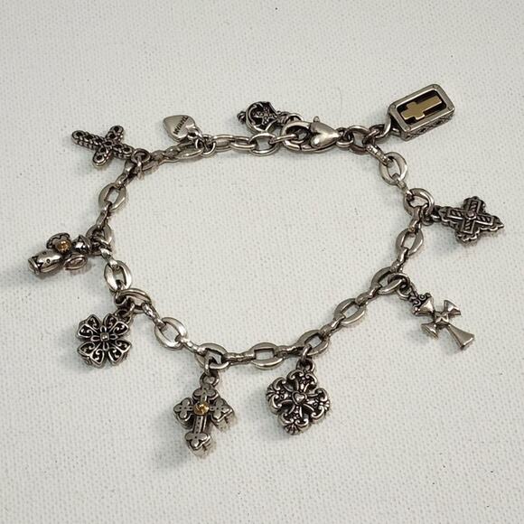 BRIGHTON faith, hope, religious,‎ cross charm bracelet - Picture 2 of 7